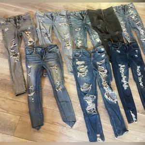 American Eagle Distressed Jegging